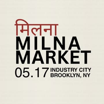 Cover Image for MILNA MARKET: South Asian Pop-Up Market NYC