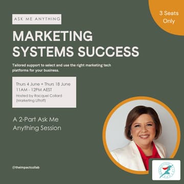 Cover Image for Marketing Systems Success Expert Pod — with Racquel Collard from SMB Marketing Solutions
