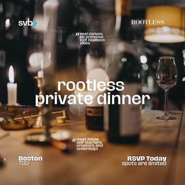 Cover Image for Boston Private Dinner with Rootless x SVB
