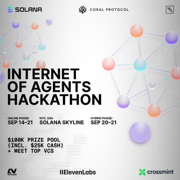 Cover Image for The INTERNET OF AGENTS HACKATHON @SOLANA SKYLINE