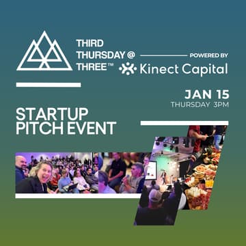 Cover Image for Third Thursday @ Three Startup Pitch Event