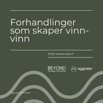 Cover Image for ESSE 7: Forhandlinger som skaper vinn-vinn