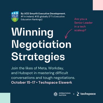 Cover Image for Winning Negotiation Strategies (Berlin) : a 3-day Course for Senior Leaders in Tech Scaleups