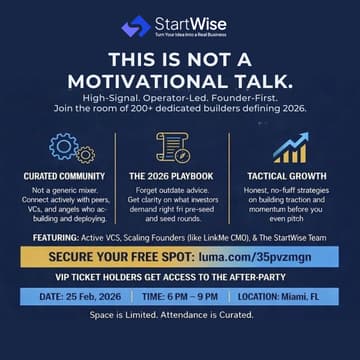 Cover Image for 🌴 Miami Founders & Investors: High-Signal Summit (Capital & Growth) 🚀