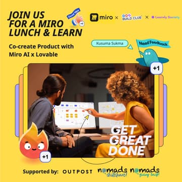 Cover Image for Miro Lunch & Learn | Co-create Product with Miro AI x Lovable π