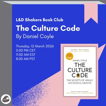 Cover Image for L&D Shakers Book Club: The Culture Code