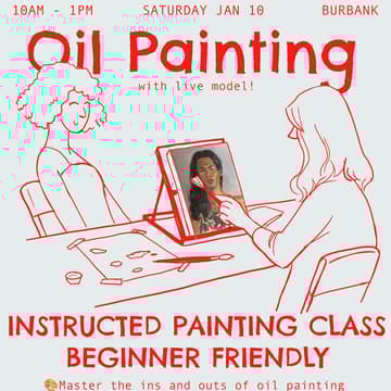 Cover Image for Oil Painting Class - Live Model (Portraits)
