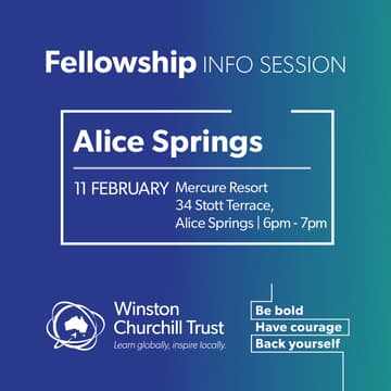Cover Image for Churchill Fellowship information session: Alice Springs