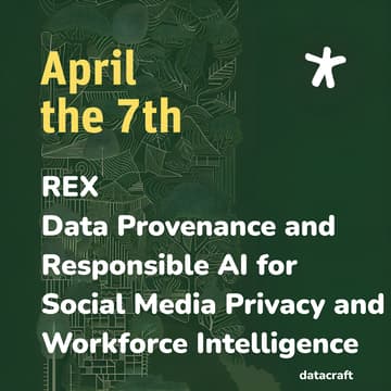 Cover Image for REX - Data Provenance and Responsible AI for Social Media Privacy and Workforce Intelligence