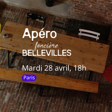 Cover Image for Apéro mensuel de la Foncière Bellevilles [Paris]