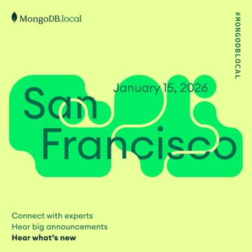 Cover Image for MongoDB.local SF: For Founders Building What’s Next