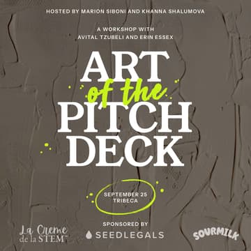 Cover Image for Art of the Pitch Deck - Climate Week NYC