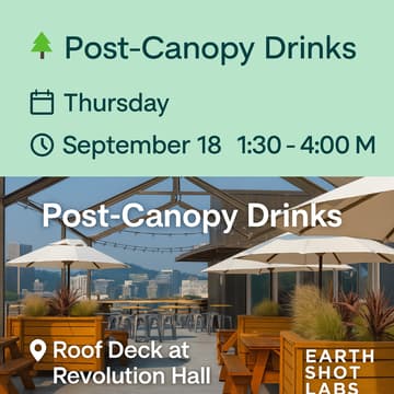Cover Image for Post-Canopy Drinks: Forestry & Finance Mixer