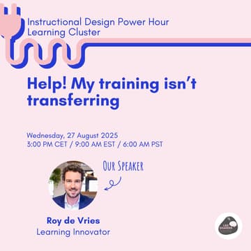 Cover Image for ID Power Hour | Help! My training isn’t transferring