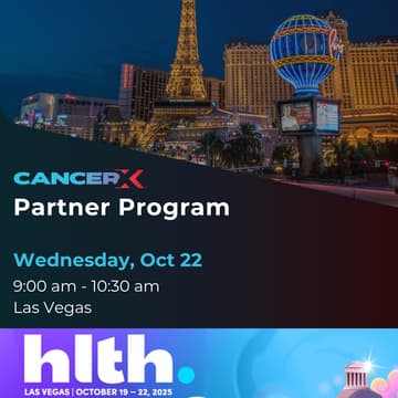 Cover Image for CancerX Partner Program @ HLTH 2025