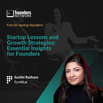 Cover Image for Startup Lessons and Growth Strategies: Essential Insights for Founders