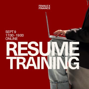 Cover Image for Finance Resume Training