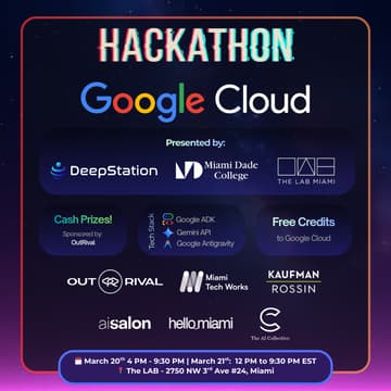 Cover Image for Google Hackathon with DeepStation, MDC, and The LAB 🤖