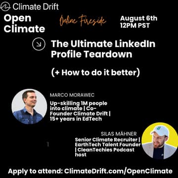 Cover Image for [Open Climate]: The Ultimate LinkedIn Profile Teardown (+ How to do it better)