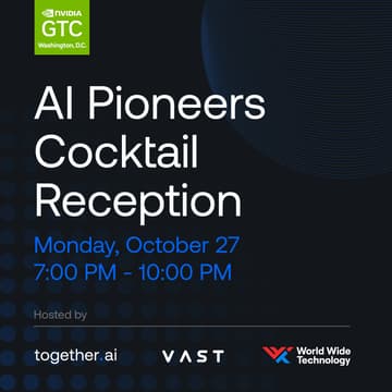 Cover Image for GTC DC: AI Pioneers Cocktail Reception