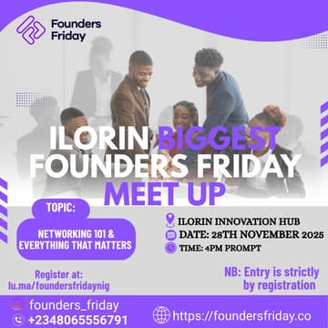 Cover Image for Founders Friday Ilorin