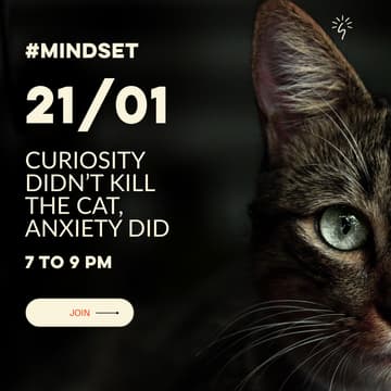 Cover Image for Curiosity Didn't Kill the Cat, Anxiety Did - Community Night Series