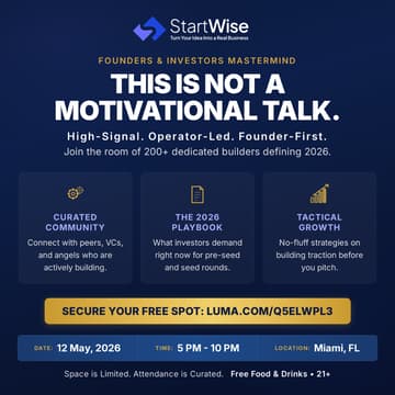 Cover Image for 🌴 Miami Founders & Investors Mastermind