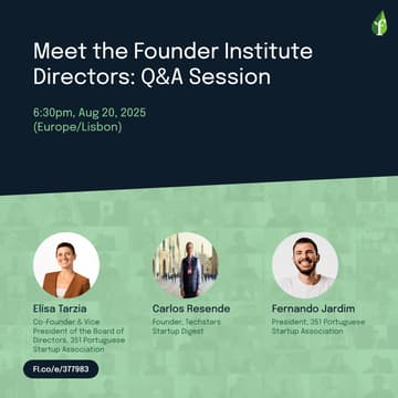 Cover Image for Meet the Founder Institute Directors: Q&A Session