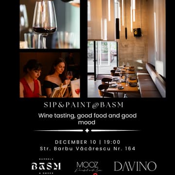 Cover Image for Sip&Paint @ BASM - Wine tasting, good food and good mood - Christmas edition