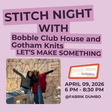 Cover Image for Stitch Night with Bobble Club House and Gotham Knits