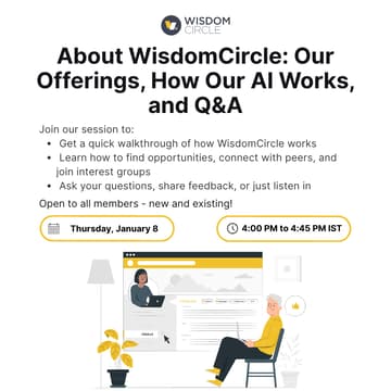 Cover Image for About WisdomCircle: Our Offerings, How Our AI Works, and Q&A