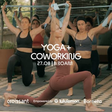 Cover Image for Yoga + Coworking with Lululemon & Croissant @ Hotel Borneta