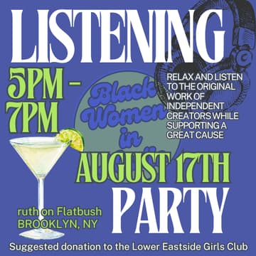 Cover Image for Black Women in Audio's Listening Party