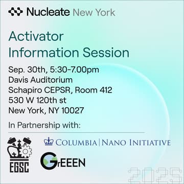 Cover Image for Nucleate NY Activator Info Session - Columbia Morningside