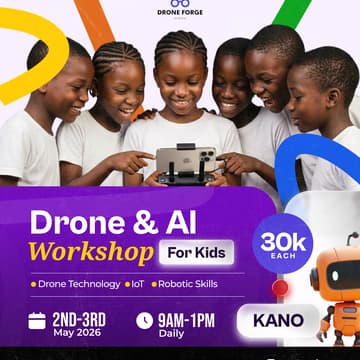 Cover Image for Drone and Ai workshop for kids