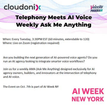 Cover Image for 🚀 Weekly AMA: Telephony Meets AI Voice 🚀