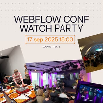 Cover Image for Webflow Conf Watch Party Nederland