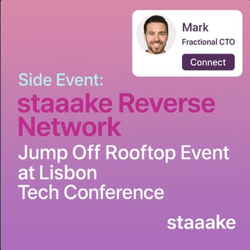 Cover Image for Side Event: staaake Reverse Network Jump Off Rooftop Event at Lisbon AI/Tech Conference
