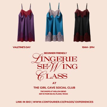 Cover Image for Lingerie Sewing Class (Beginner-Friendly)