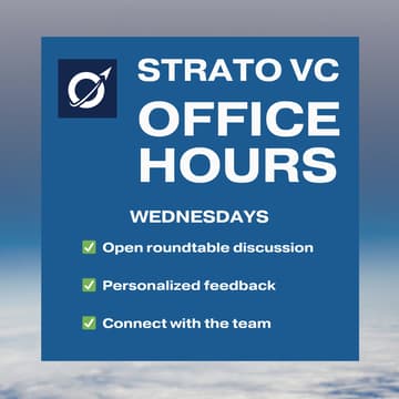 Cover Image for Office Hours with Strato VC (4/8)