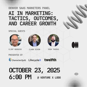 Cover Image for Denver SaaS Marketers: AI in Marketing Panel & Networking