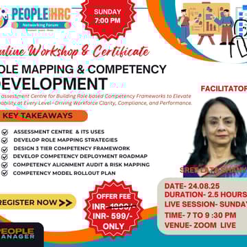 Cover Image for PAID WORKSHOP: Role Mapping & Competency Development