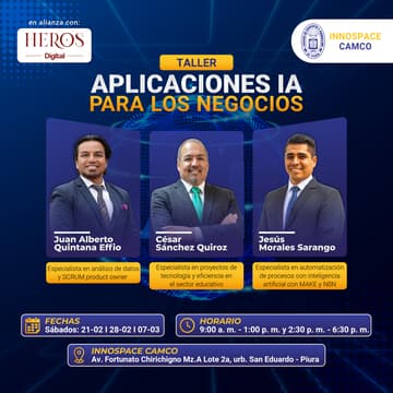 Cover Image for Taller "Aplicaciones IA para los Negocios"