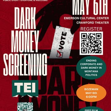 Cover Image for Dark Money Screening Bozeman - May 6th