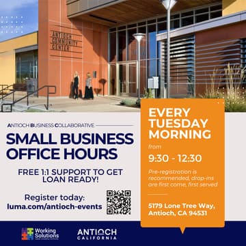 Cover Image for Antioch Small Business Office Hours (1:1 Support)