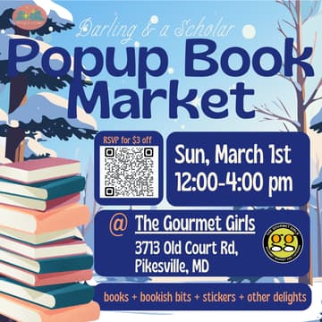 Cover Image for Popup Community Book Market @Gourmet Girls, Pikesville, MD