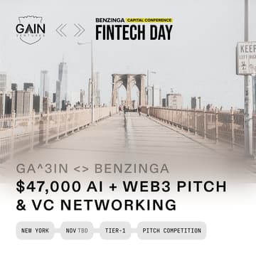 Cover Image for ๐ #43 | $47,000* Pitch by Ga^3in VC x Boosty Labs at Benzinga
