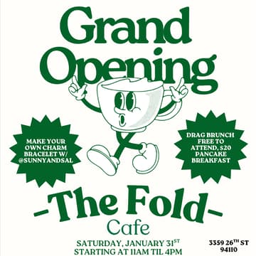 Cover Image for Grand Opening Party! At The Fold Cafe