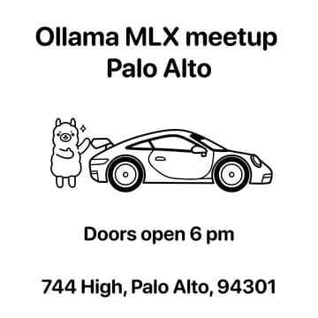 Cover Image for Ollama's MLX meetup in Palo Alto