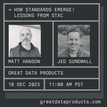 Cover Image for How Standards Emerge: Lessons from STAC – A Conversation with Matthew Hanson